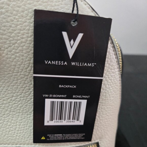 New, with tags. Vanessa Williams Backpack. Bone. main image 4